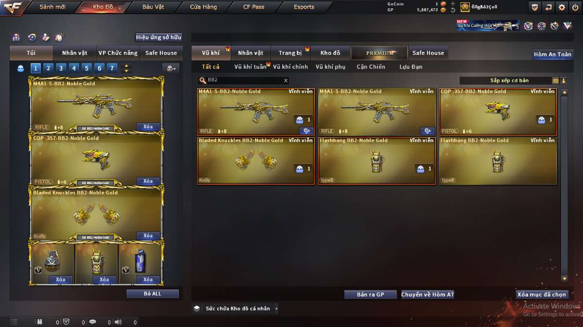 shop acc cf uy tin gia re